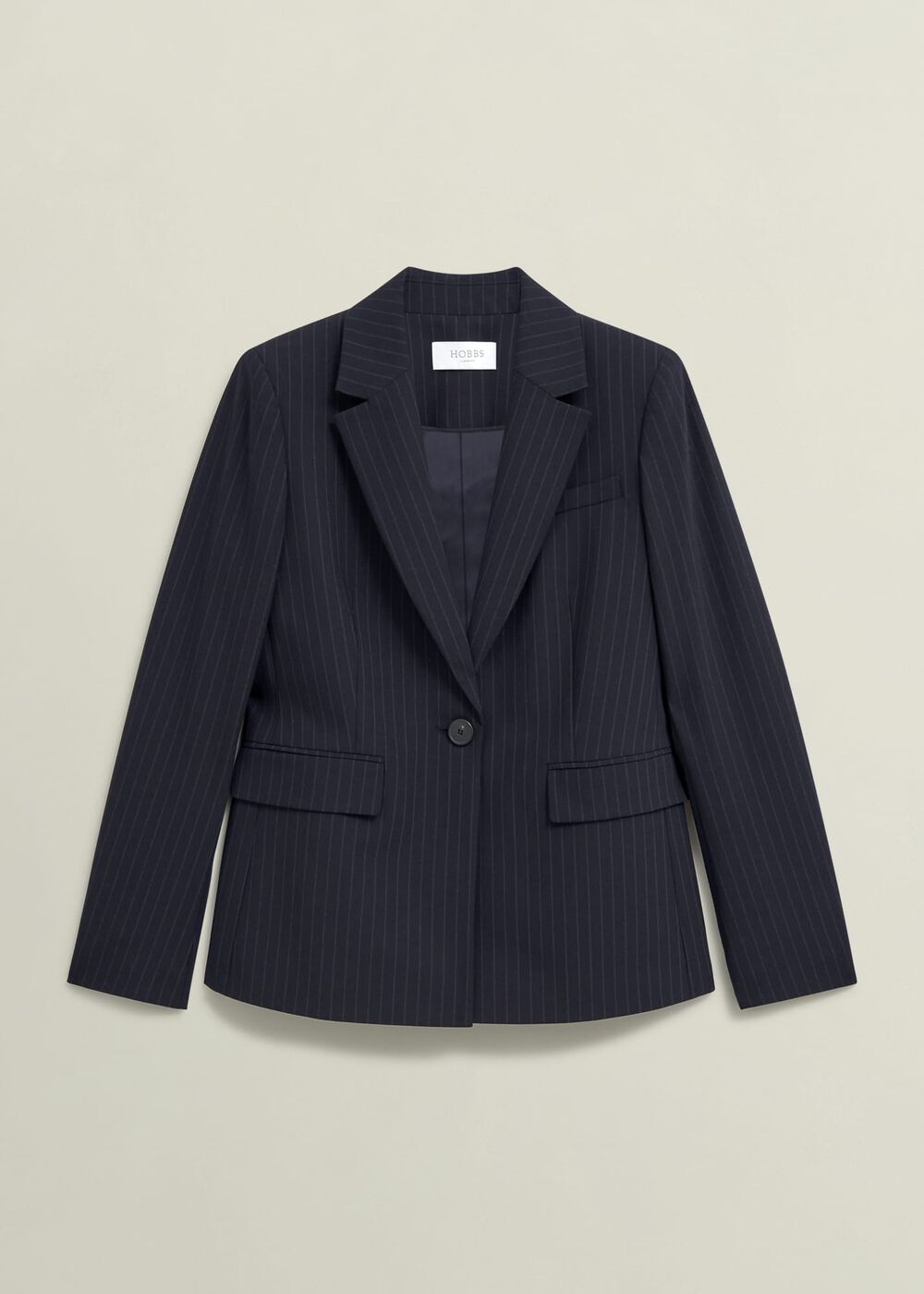 Salisbury Jacket With Wool, Navy Ivory, hi-res