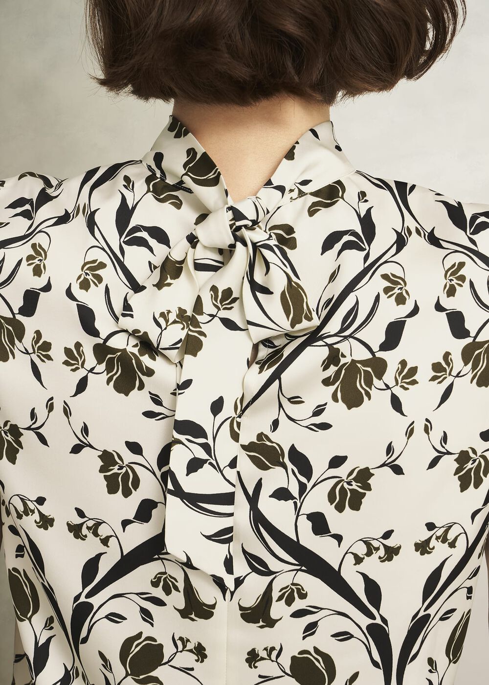 Harptree Blouse, Ivory Olive, hi-res