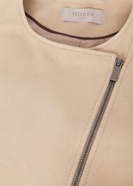 Liz Suede Jacket, Stone, hi-res
