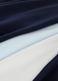 Jilly Fit And Flare Dress, Navy Blue Ivory, hi-res