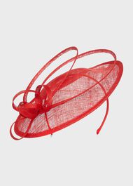 Shona Fascinator, Red, hi-res