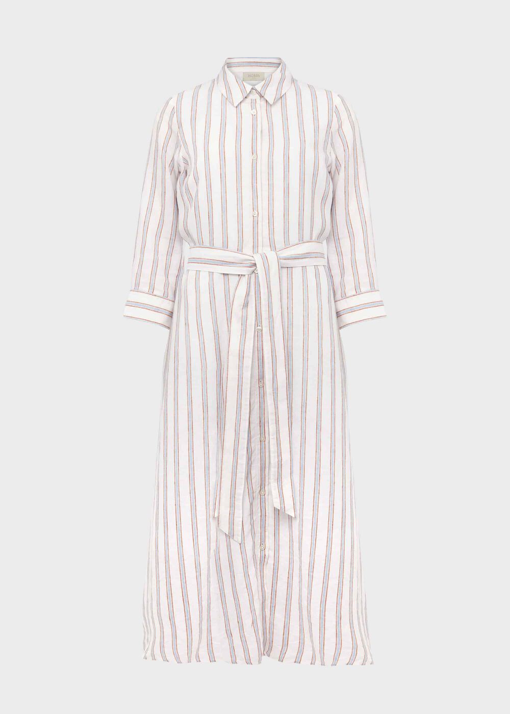 Ciara Linen Dress, Ivory Multi, hi-res