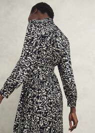 Petite Cynthia Dress, Black Cream, hi-res