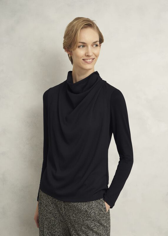 Arielle Cowl Neck Long Sleeve Blouse