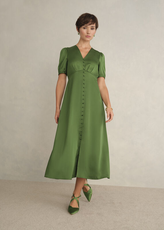 Isabelle Textured Satin Dress