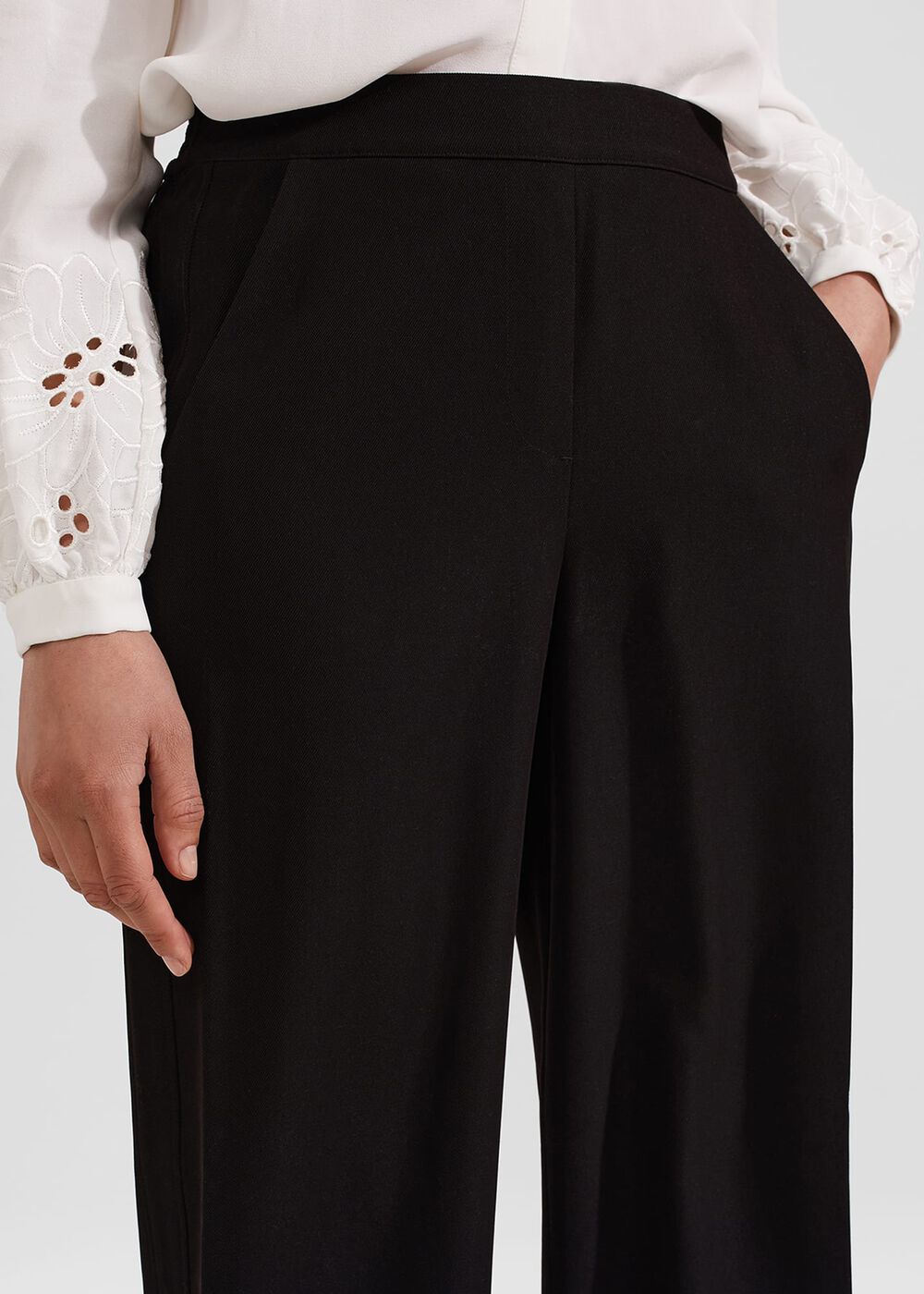 Fatima Trousers, Black, hi-res