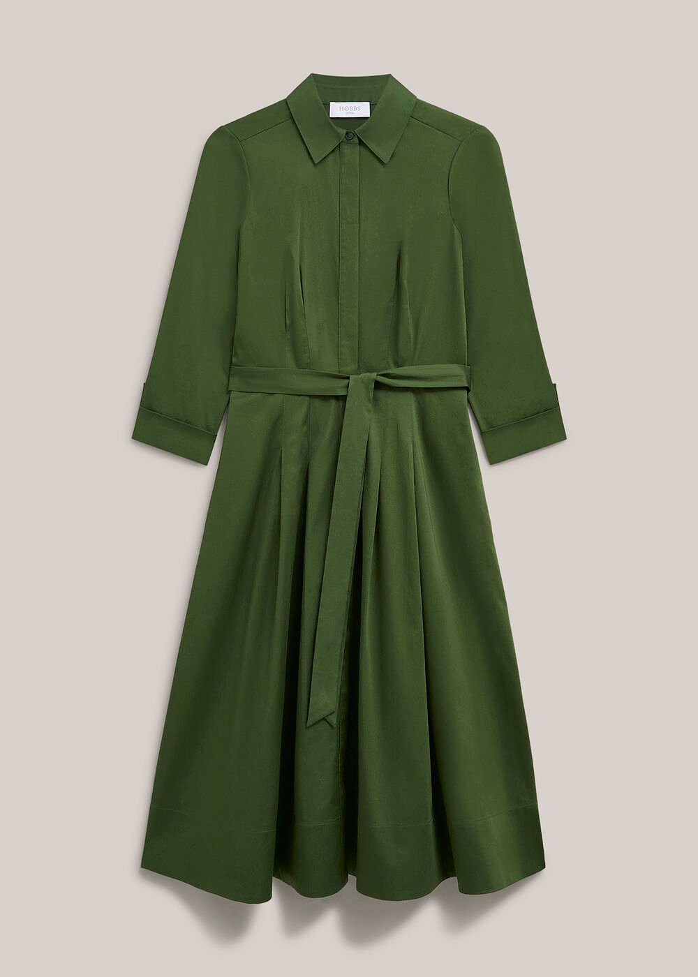Brigitta Midi Dress, Pine Green, hi-res