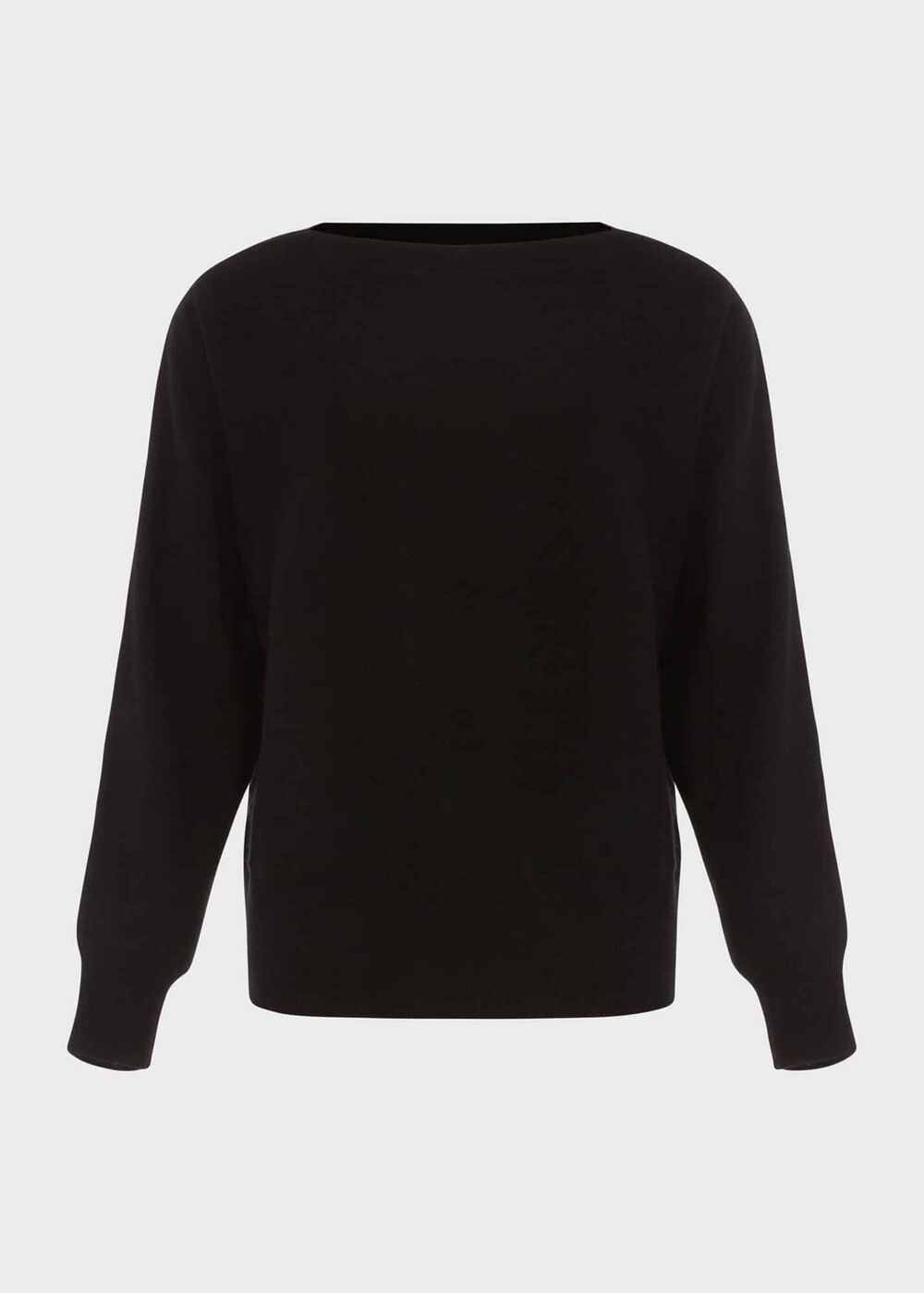 Cashmere Joanna Batwing Sweater, Black, hi-res