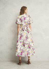 Petite Taylor Linen Dress, Ivory Multi, hi-res