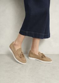 Dorset Suede Loafers, Light Camel, hi-res