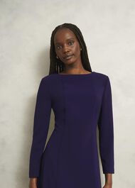 Petite Leonora Dress, Midnight Purple, hi-res