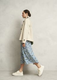 Petite Bonnie Midi Tea dress, Ivory Multi, hi-res