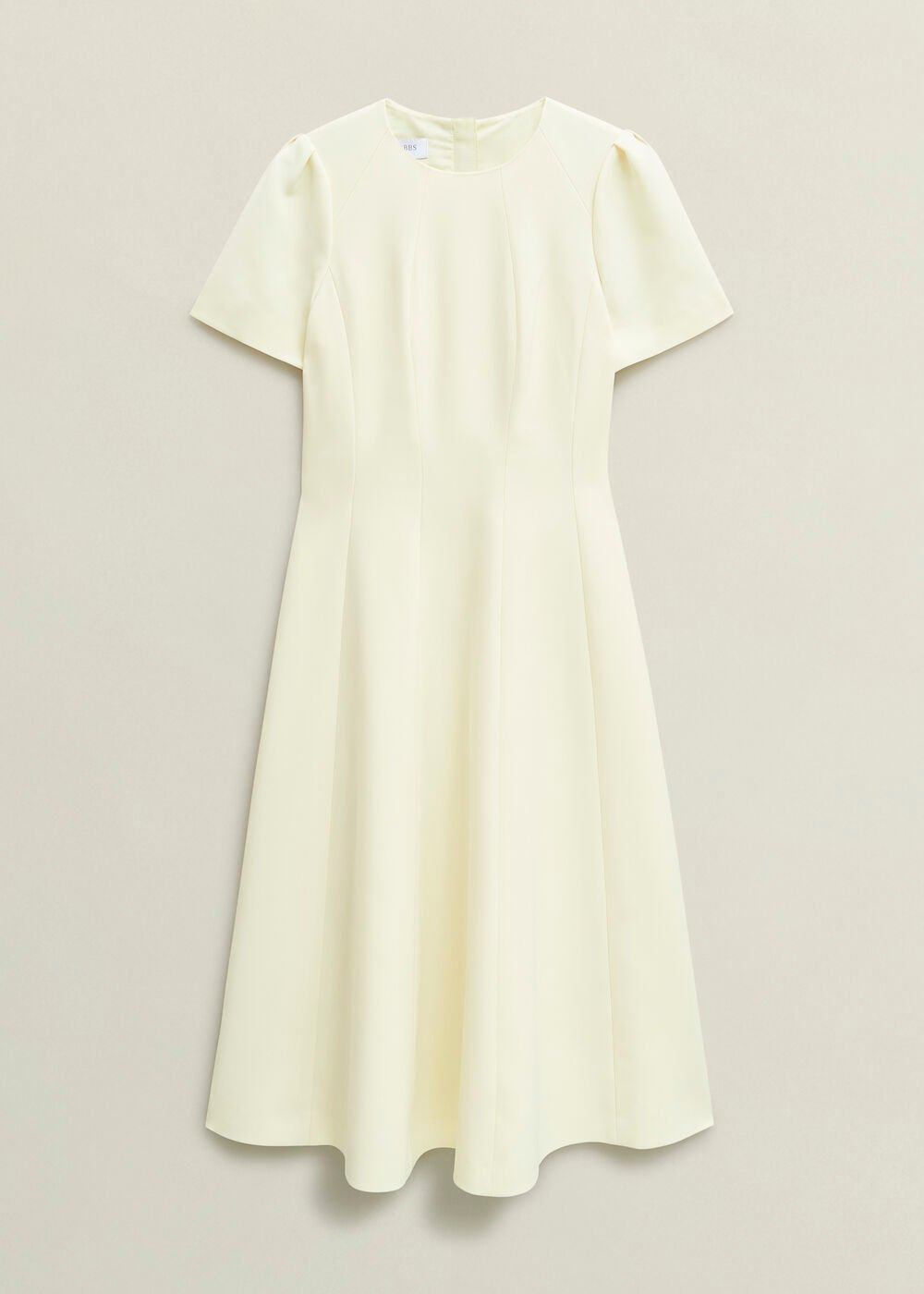 Eliana Seam Detail Dress, Pale Yellow, hi-res