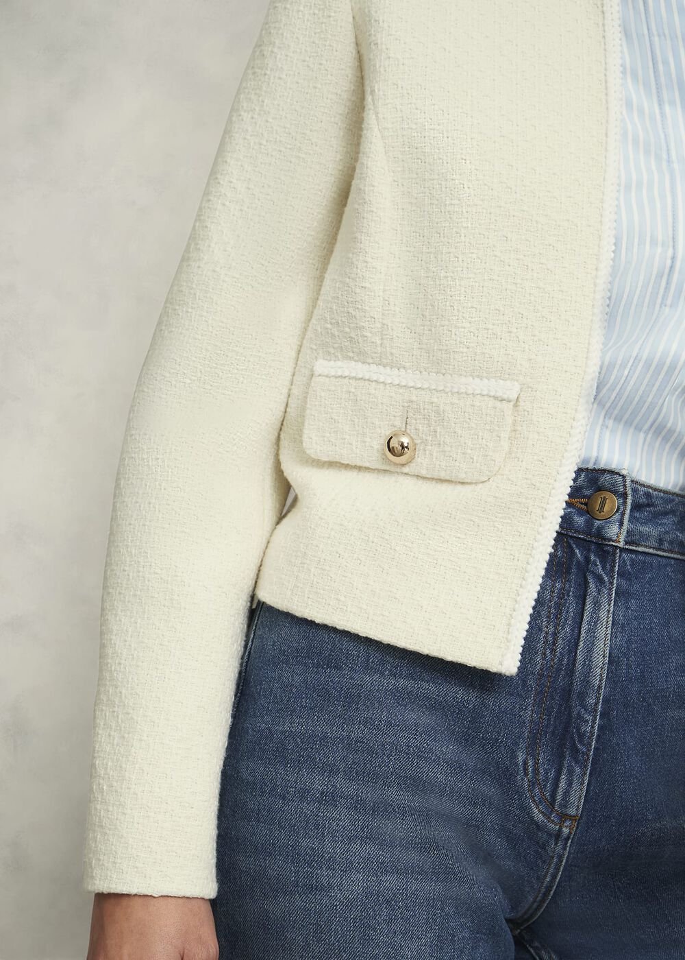 Hattie Jacket, Ivory, hi-res