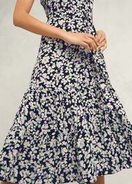 Esme Dress, Navy Multi, hi-res