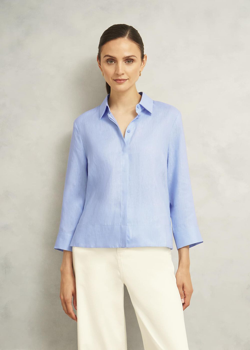 Light Blue Nita Shirt, Maya Blue, hi-res