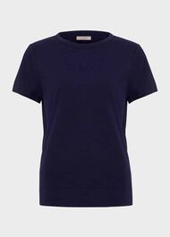 Adaline Cotton Slub T-Shirt, Hobbs Midnight, hi-res