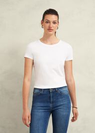 Pixie Cotton T-Shirt, White, hi-res