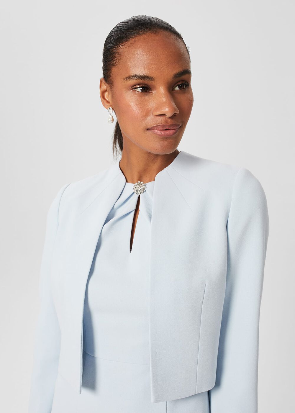 Petite Gabriele Jacket, Pale Blue, hi-res