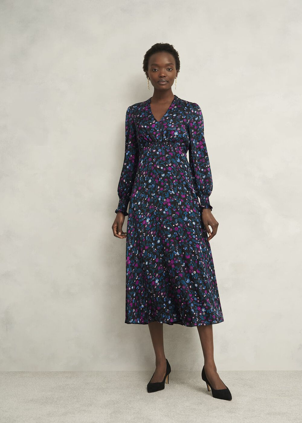 Isabella Dress, Black Multi, hi-res
