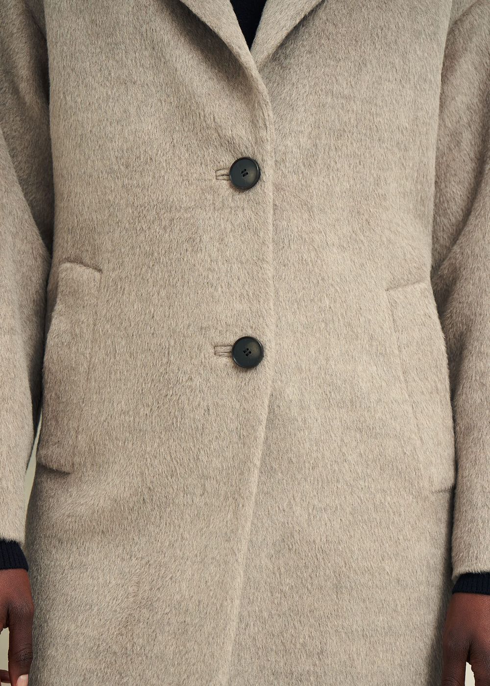 Bhavina Wool Blend Coat, Neutral, hi-res