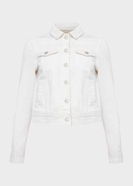 Mariam Denim Jacket, Milky White, hi-res