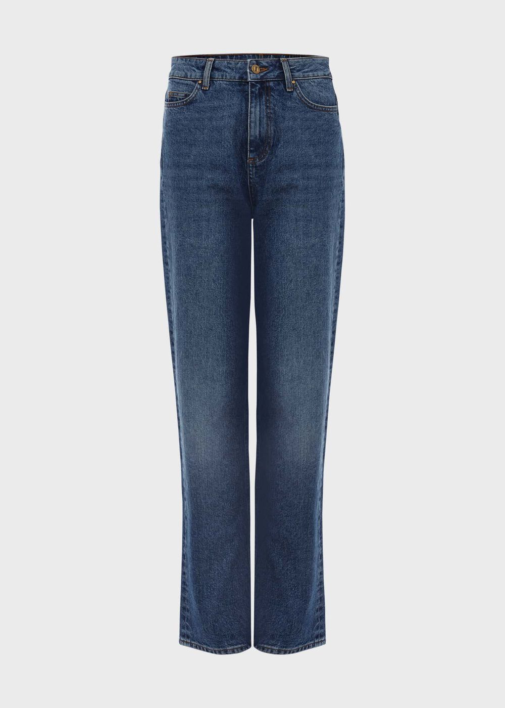 Leigh Straight Jeans, Mid Wash, hi-res