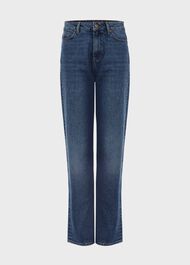 Leigh Straight Jeans, Mid Wash, hi-res