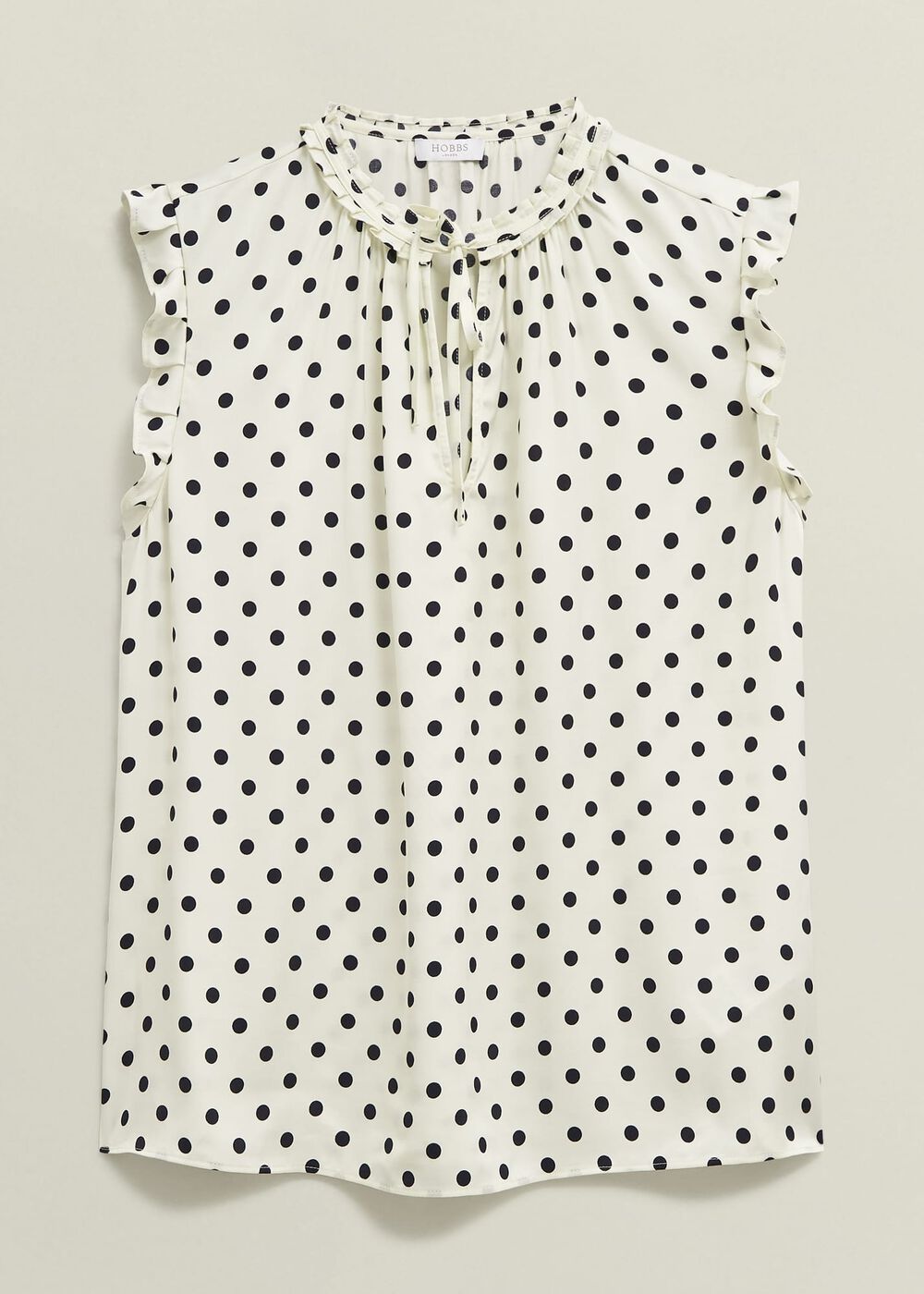 Adriel Blouse, Ivory Navy, hi-res