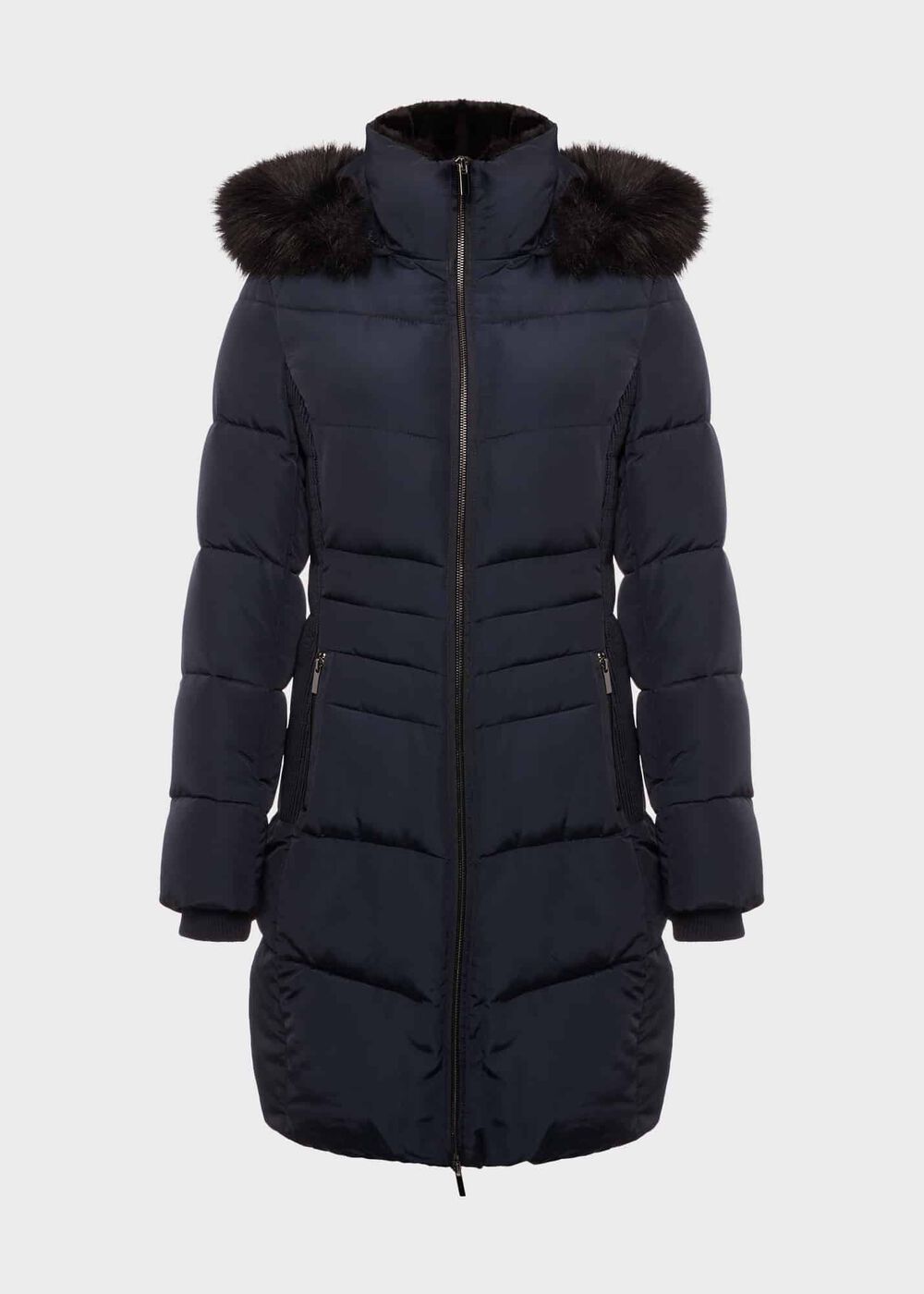 Tali Puffer With Hood, Navy, hi-res