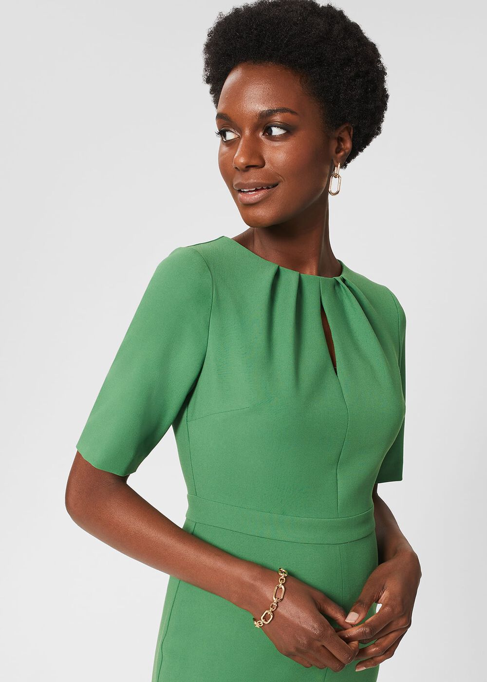 Tillie Dress, Pea Green, hi-res