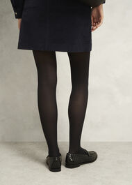60-Denier Opaque Navy Tights, Black, hi-res