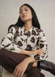 Sherry Blouse, Beige Chocolate, hi-res