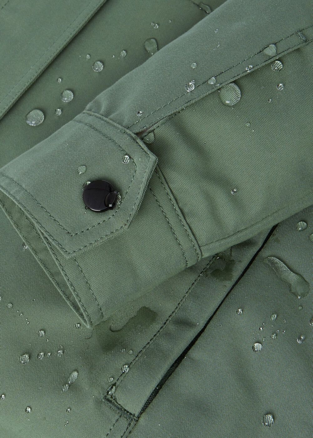 Kathy Water Resistant Parka With Hood, Dark Sage Green, hi-res