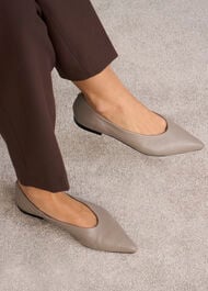 Valentina Ballet Flats, Mushroom, hi-res