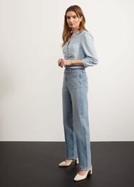 Leigh Straight Jeans, Light Blue, hi-res