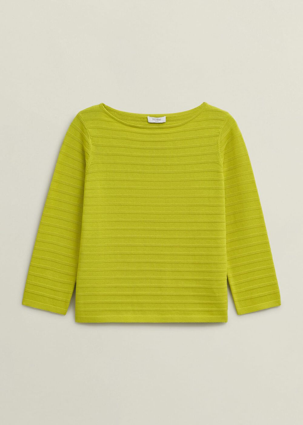 Nellie Cotton Jumper, Citrine Green, hi-res