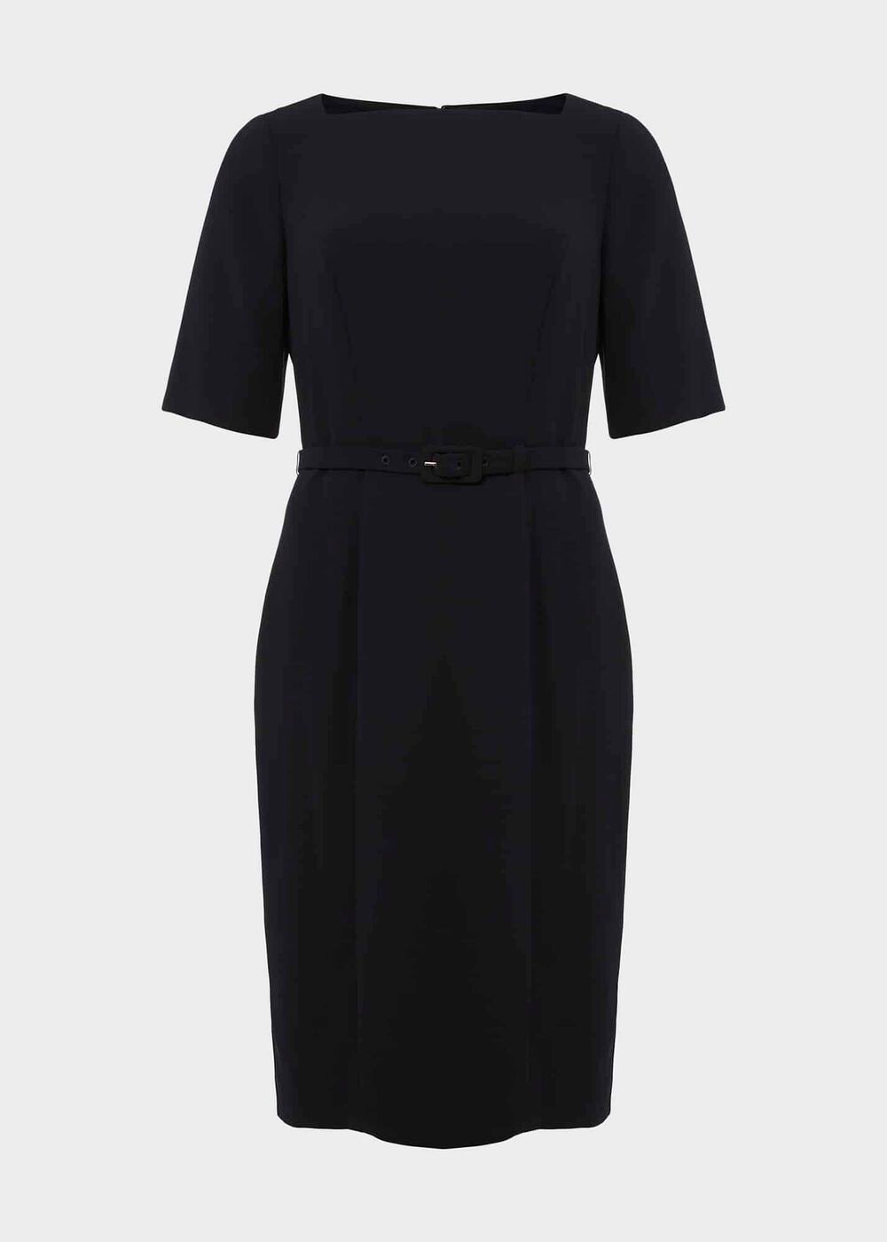 Abigail Square Neck Dress, Navy, hi-res