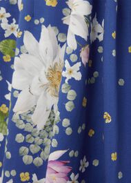 Fiona Cotton Blend Shift Dress, Cobalt Multi, hi-res