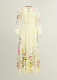 Petite Emma Dress, Yellow Multi, hi-res