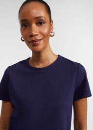 Adaline Cotton Slub T-Shirt, Hobbs Midnight, hi-res