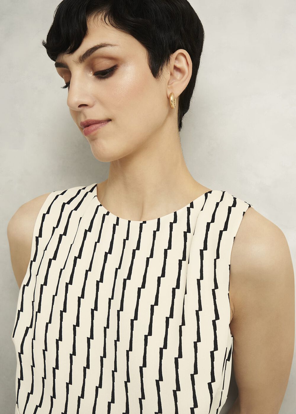 Levens Top, Cream Black, hi-res
