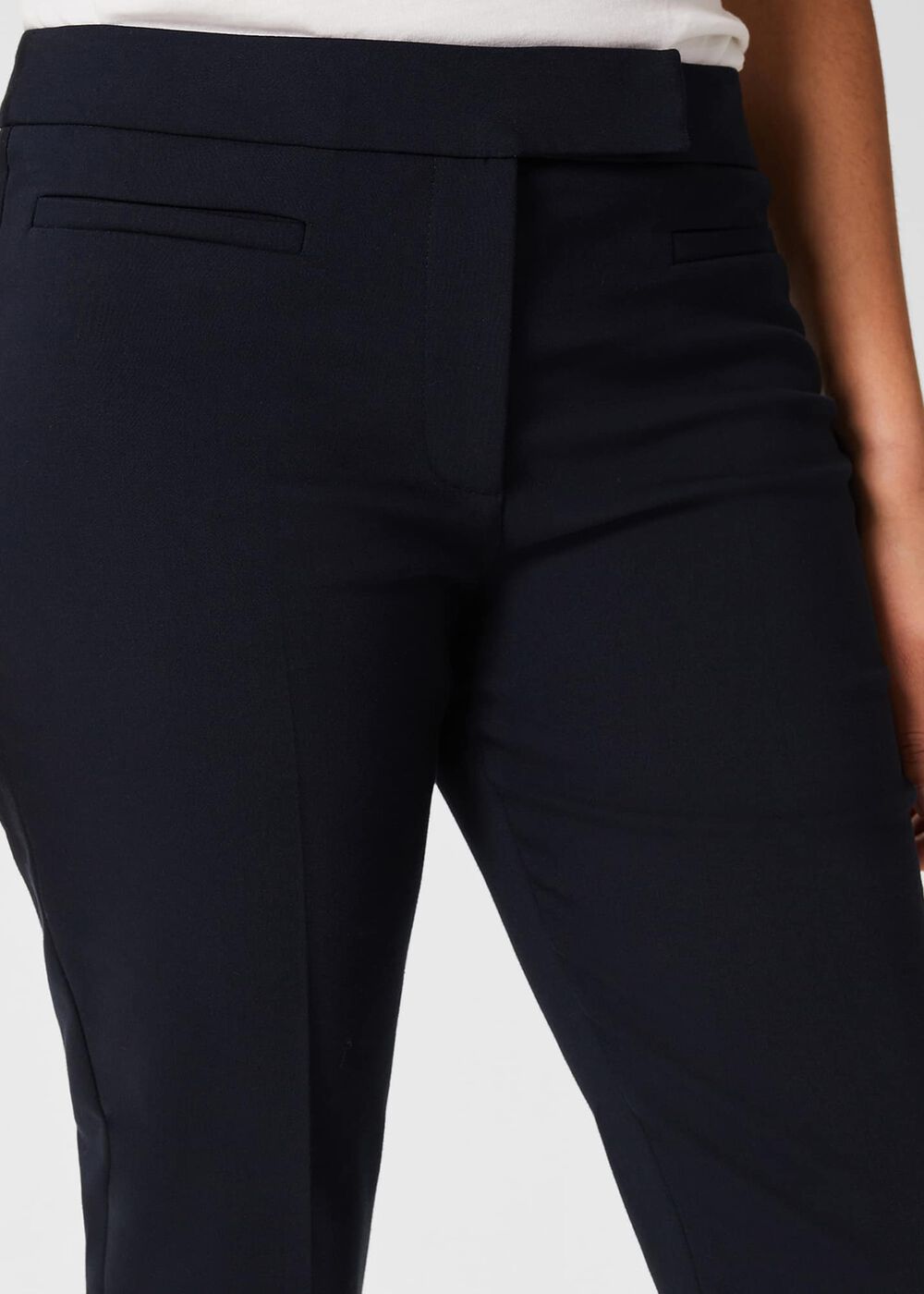 Annie Slim Pants With Stretch, Navy, hi-res