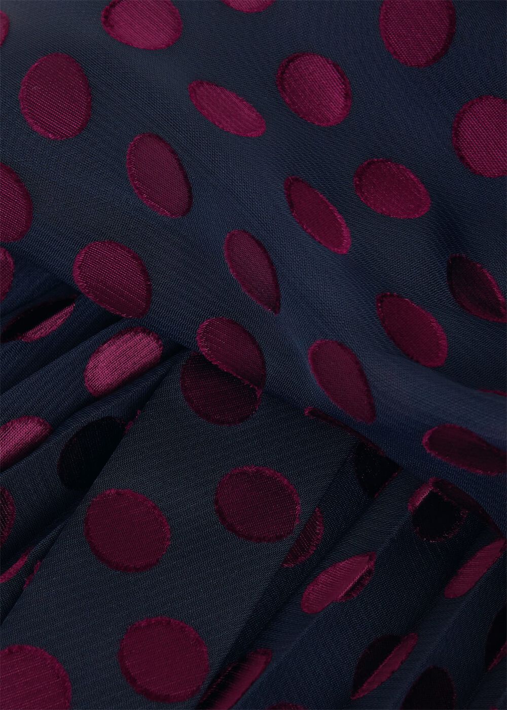 Blythe Devoree Midi Dress, Navy Burgundy, hi-res