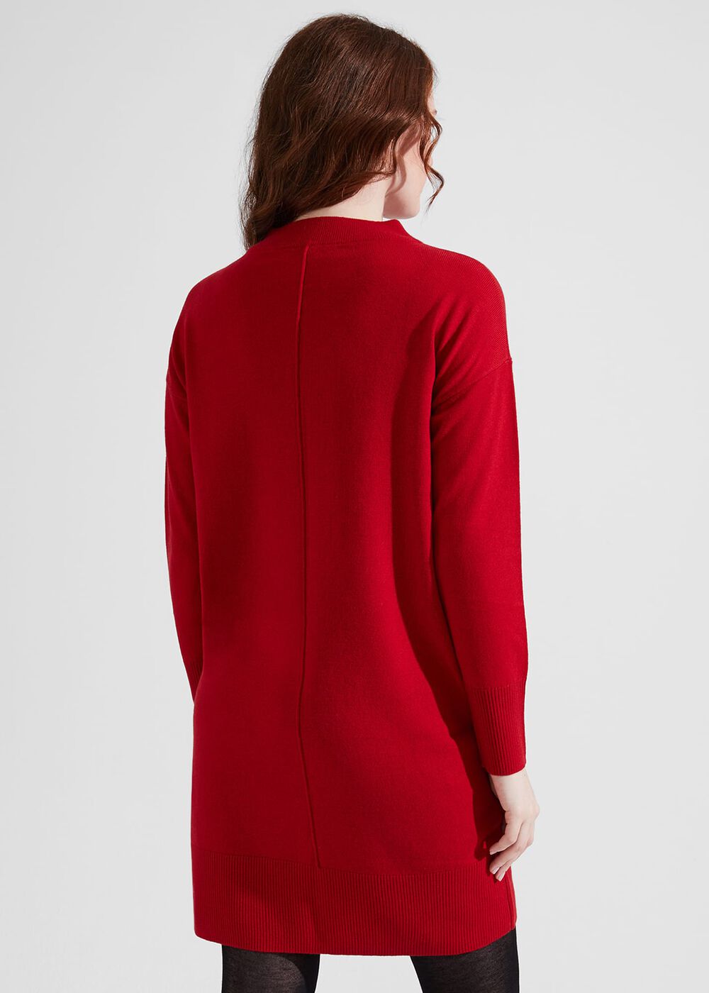 Talia Knitted Dress With Cashmere, True Red, hi-res