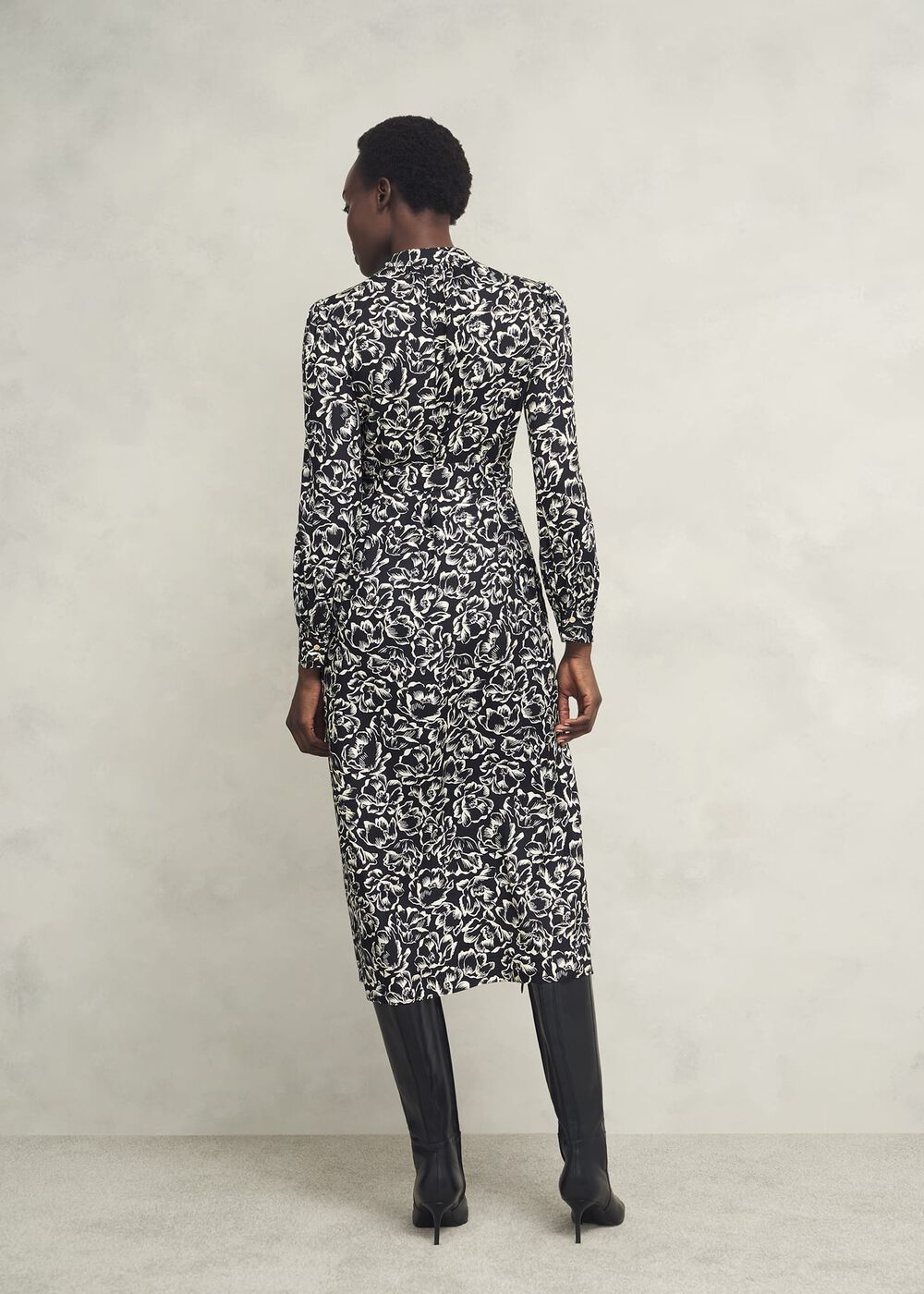 Cynthia Dress, Black Cream, hi-res