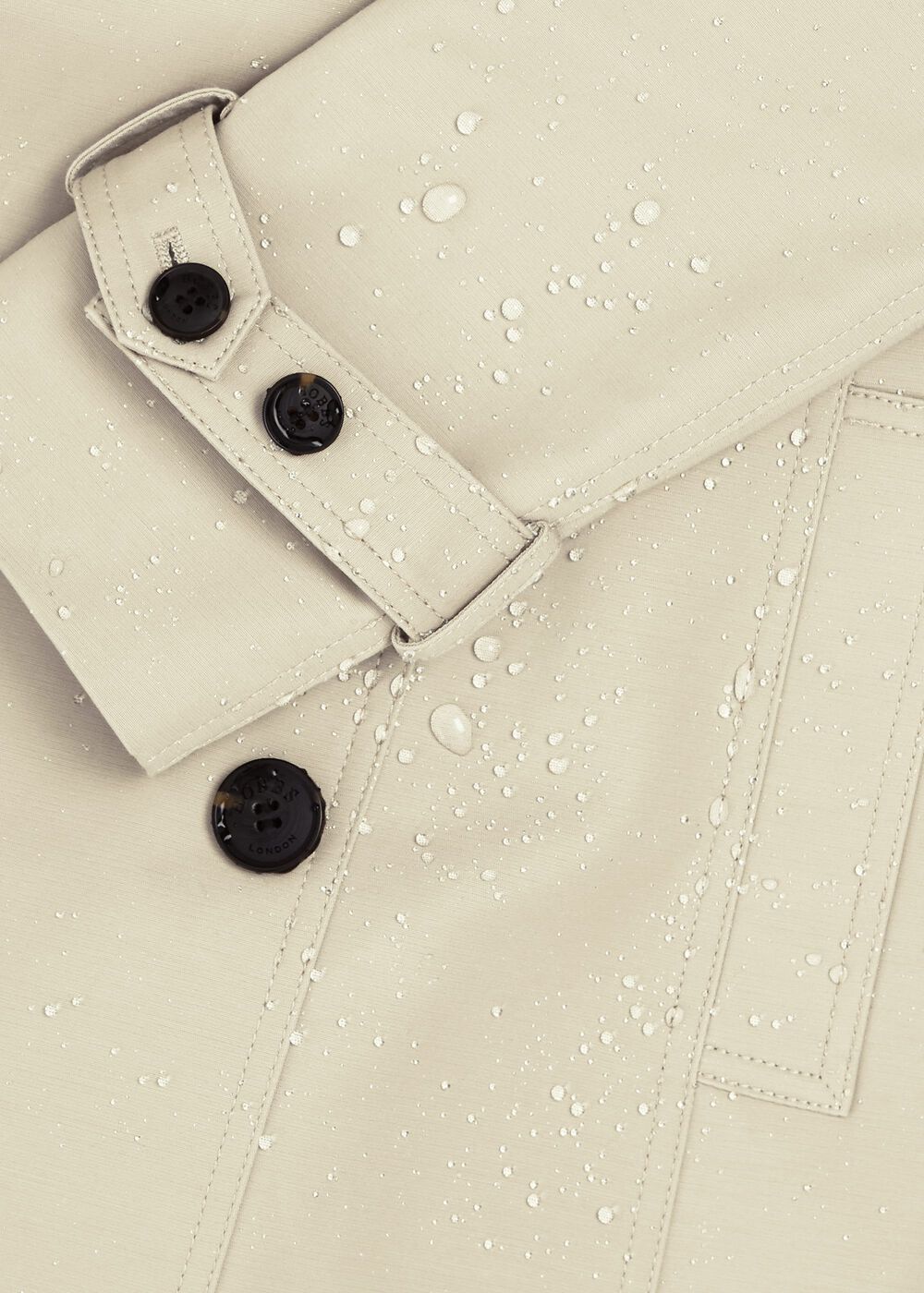 Saskia Water Resistant Trench Coat, New Neutral, hi-res