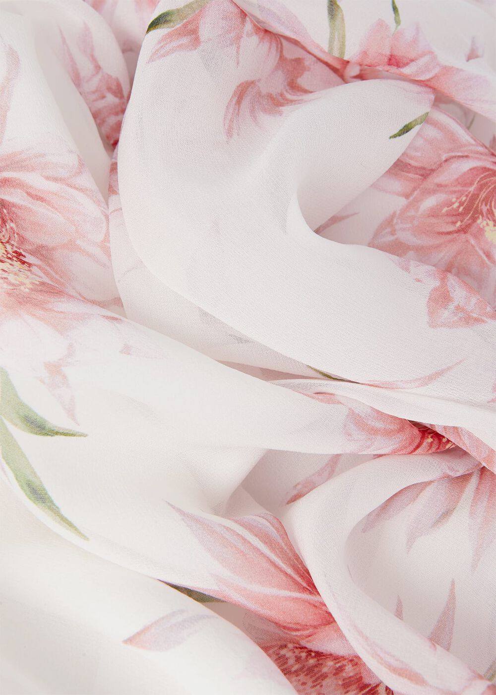 Rosabella Silk Floral Midi Dress, Ivory Multi, hi-res