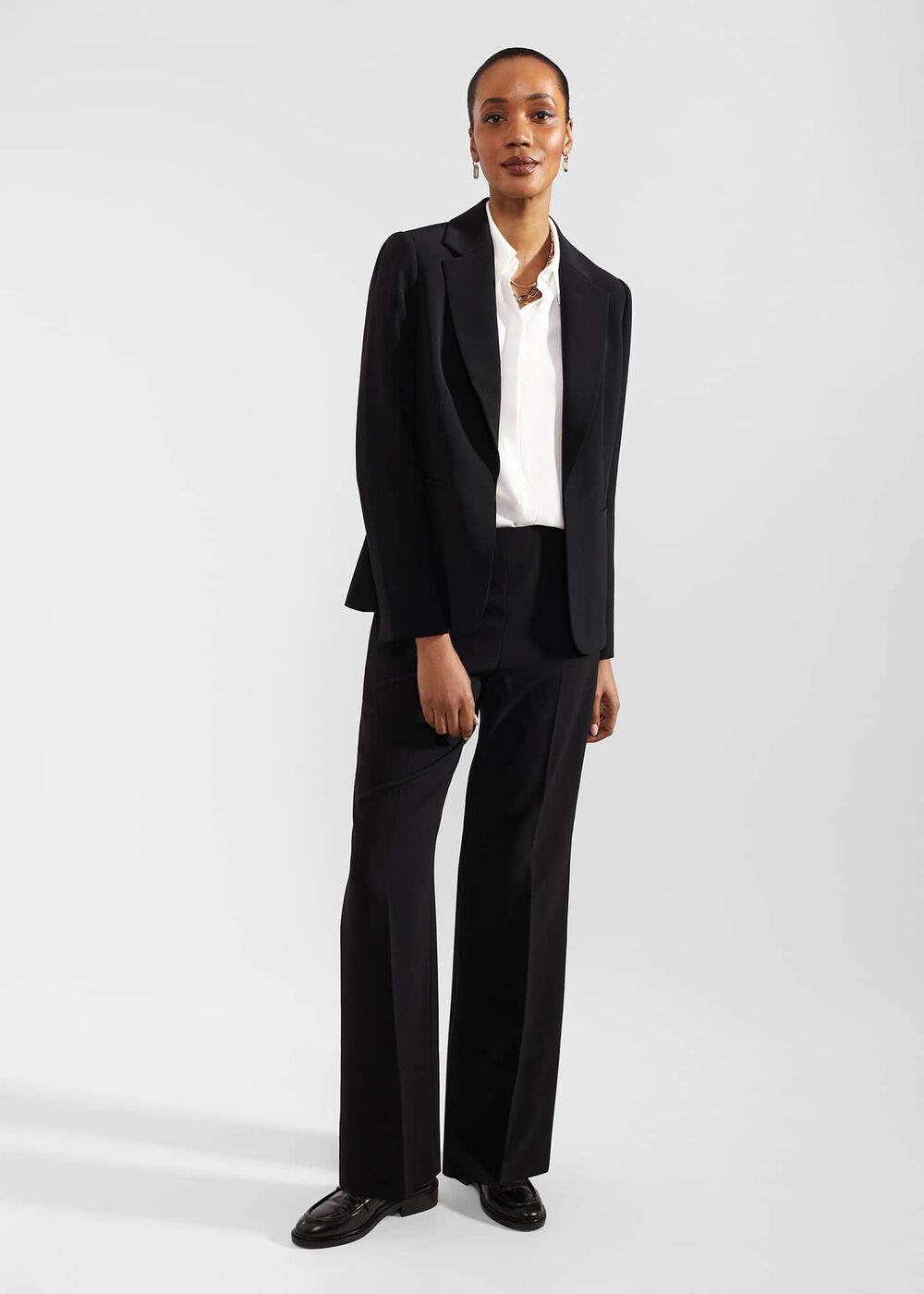 Vanessa Wide Leg Pants, Black, hi-res