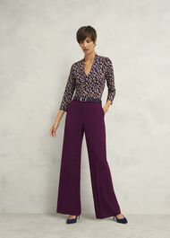 Aimee Printed Top, Purple Multi, hi-res